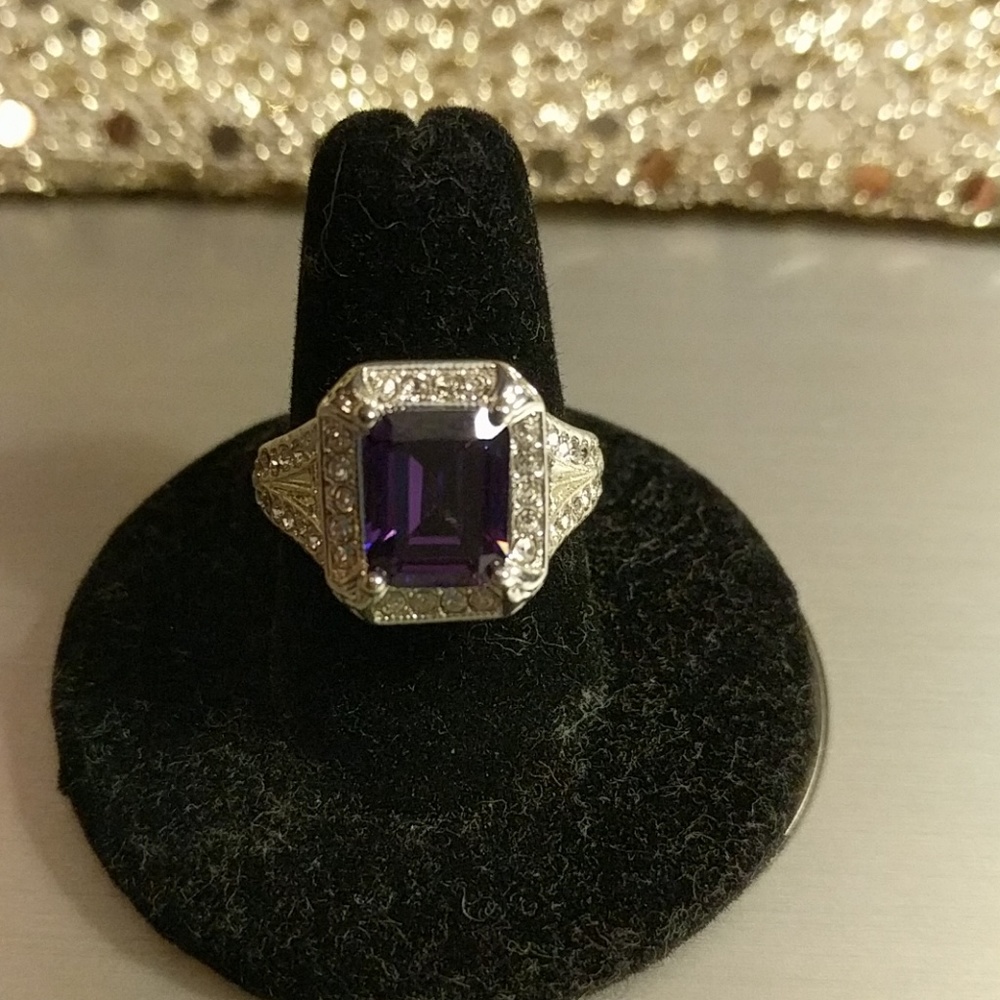 Beautiful Elegantly Radiant CZ Cocktail Ring - 8